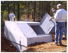 Slope Front Concrete Shelters